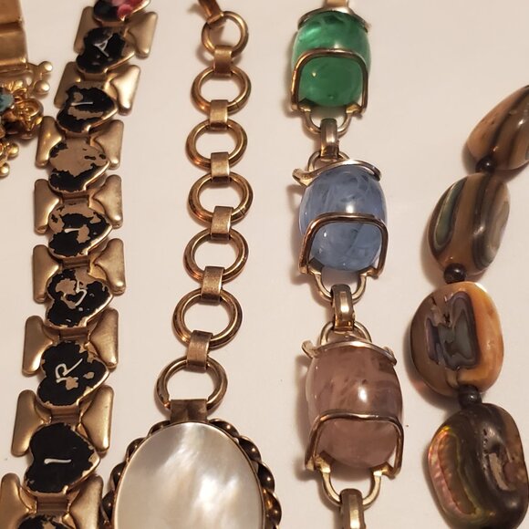 10  Bracelets, items # A-1268-1277,. wt. 256 grams. - Picture 11 of 12